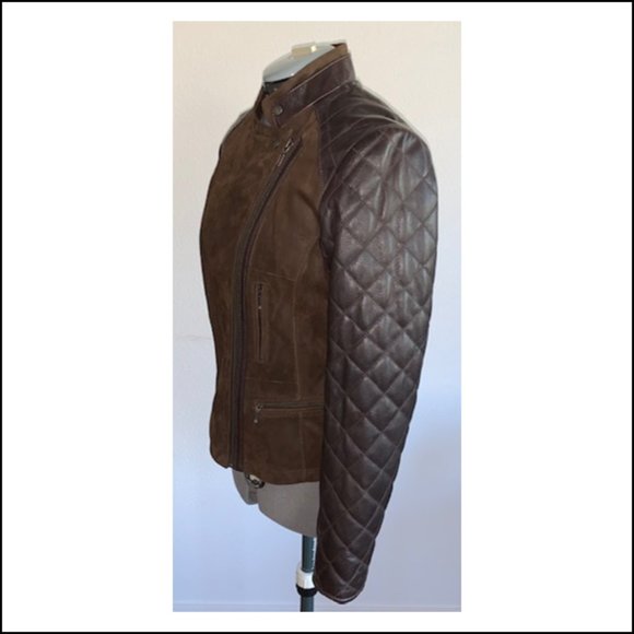 Danier - Brown Winter Leather Jacket - SALE - Picture 3 of 6